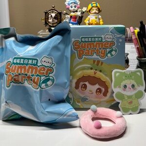 Yooki V12 Meow Meow Summer party plush pendant: confirmed watermelon meow